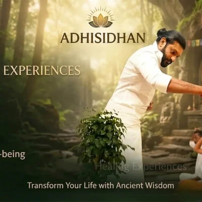 Devotees experiencing spiritual healing and emotional relief during AdhiSidhan session.